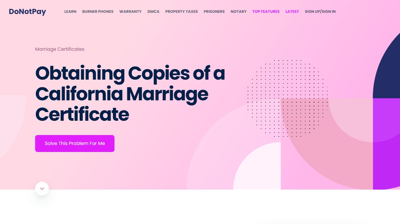 Get a Copy of Your California Marriage Certificate [Made Simple] - DoNotPay